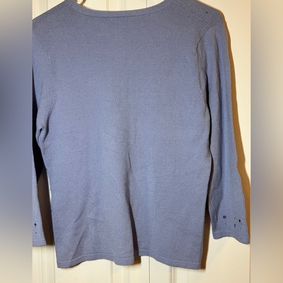 Sigrid Olsen Periwinkle Knit Top - Picture 7 of 8